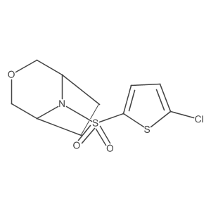 (1R,5S)-8-((5-chlorothiophen-2-yl)sulfonyl)-3-oxa-8-azabicyclo[3.2.1]octane Structure