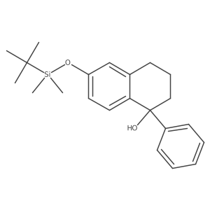 1-Naphthalenol, 6-[[(1,1-diMethylethyl)diMethylsilyl]oxy]-1,2,3,4-tetrahydro-1-phenyl- Structure
