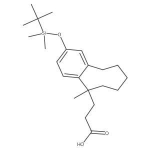 5-Benzocyclooctenepropanoic acid, 2-[[(1,1-diMethylethyl)diMethylsilyl]oxy]-5,6,7,8,9,10-hexahydro-5-Methyl- Structure