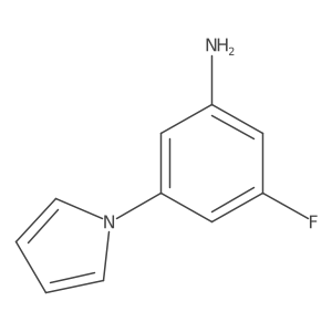 3-Fluoro-5-(1H-pyrrol-1-yl)benzenamine结构式