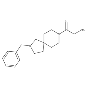 2-Amino-1-(2-benzyl-2,8-diazaspiro[4.5]decan-8-yl)ethanone Structure