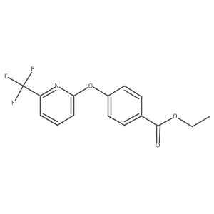 Ethyl 4-{[6-(trifluoromethyl)pyridin-2-yl]oxy}benzoate Structure