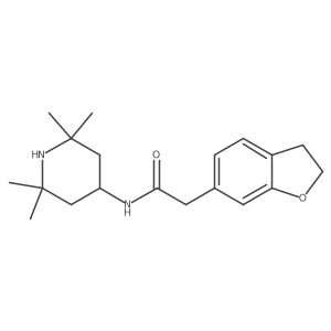 2-(2,3-dihydro-1-benzofuran-6-yl)-N-(2,2,6,6-tetramethyl-4-piperidyl)acetamide Structure