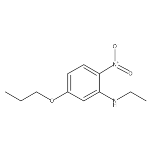 N-Ethyl-2-nitro-5-propoxyaniline结构式