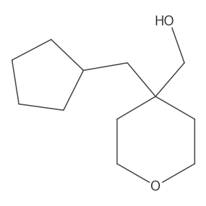 [4-(Cyclopentylmethyl)oxan-4-yl]methanol Structure