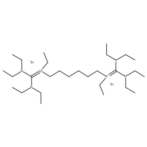 N,Na(2)-Bis[bis(diethylamino)methylene]-N,Na(2)-diethyl-1,6-hexanediaminium dibromide Structure