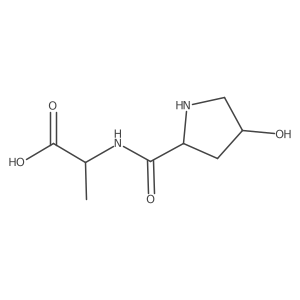 (2S)-2-{[(2S,4R)-4-hydroxypyrrolidin-2-yl]formamido}propanoic acid Structure