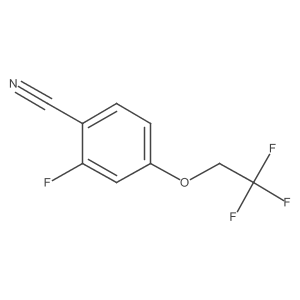 2-Fluoro-4-(2,2,2-trifluoroethoxy)benzonitrile Structure