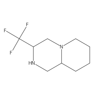 3-(Trifluoromethyl)octahydro-2H-pyrido[1,2-a]pyrazine结构式