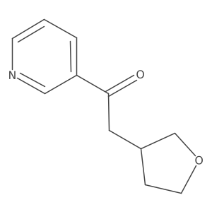 2-(Oxolan-3-yl)-1-(pyridin-3-yl)ethan-1-one结构式