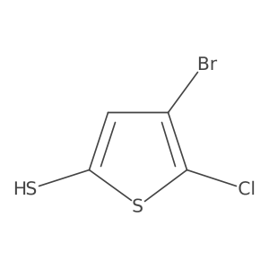 4-Bromo-5-chlorothiophene-2-thiol结构式