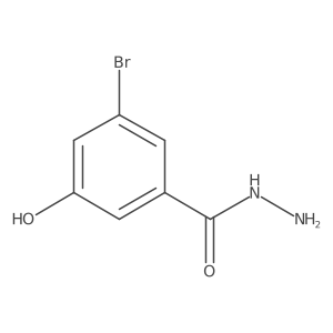3-Bromo-5-hydroxybenzohydrazide Structure