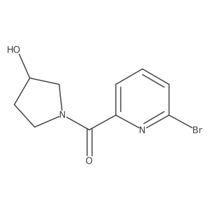 1-(6-Bromopyridine-2-carbonyl)pyrrolidin-3-ol结构式
