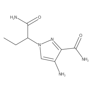 4-amino-1-(1-carbamoylpropyl)-1H-pyrazole-3-carboxamide Structure