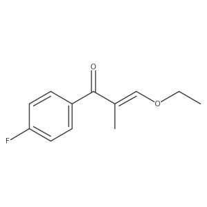 3-Ethoxy-1-(4-fluorophenyl)-2-methylprop-2-en-1-one结构式