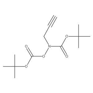 N-[(tert-butoxy)carbonyl]-N-{[(tert-butoxy)carbonyl]oxy}prop-2-yn-1-amine Structure