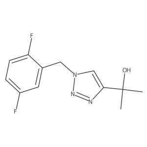 2-{1-[(2,5-difluorophenyl)methyl]-1H-1,2,3-triazol-4-yl}propan-2-ol Structure