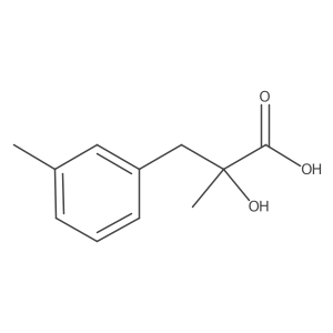 2-Hydroxy-2-methyl-3-(3-methylphenyl)propanoic acid结构式
