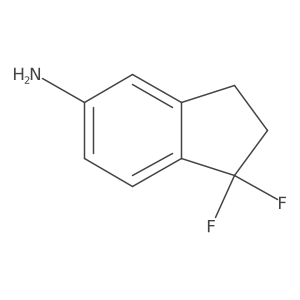 1,1-Difluoro-2,3-dihydro-1H-inden-5-amine Structure