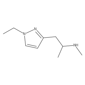 1H-Pyrazole-3-ethanamine, 1-ethyl-N,I+/--dimethyl- Structure