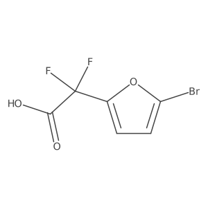 2-(5-Bromofuran-2-yl)-2,2-difluoroacetic acid Structure
