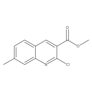 3-Quinolinecarboxylic acid, 2-chloro-7-methyl-, methyl ester Structure