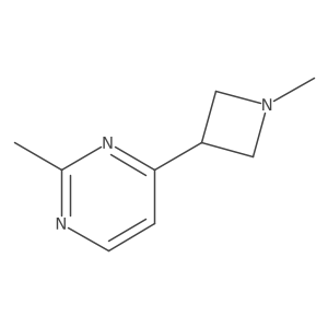 2-Methyl-4-(1-methylazetidin-3-yl)pyrimidine Structure