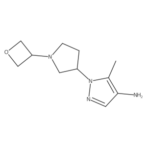 5-Methyl-1-(1-(oxetan-3-yl)pyrrolidin-3-yl)-1H-pyrazol-4-amine Structure