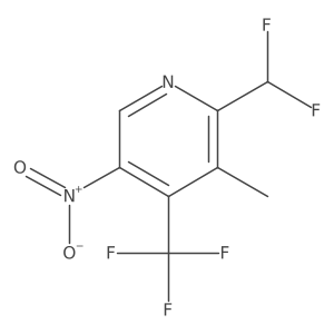2-(Difluoromethyl)-3-methyl-5-nitro-4-(trifluoromethyl)pyridine结构式