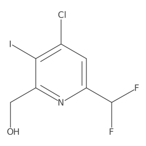 4-Chloro-6-(difluoromethyl)-3-iodopyridine-2-methanol Structure