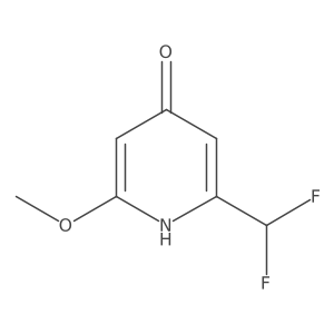 2-(Difluoromethyl)-4-hydroxy-6-methoxypyridine结构式