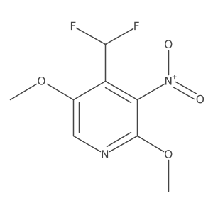 4-(Difluoromethyl)-2,5-dimethoxy-3-nitropyridine结构式