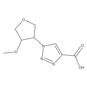 1-[(3R,4S)-4-methoxyoxolan-3-yl]-1H-1,2,3-triazole-4-carboxylic acid Structure