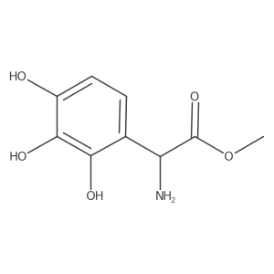 Methyl 2-amino-2-(2,3,4-trihydroxyphenyl)acetate Structure