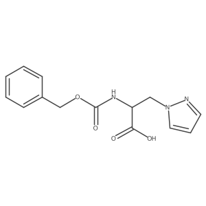2-{[(Benzyloxy)carbonyl]amino}-3-(pyrazol-1-YL)propanoic acid Structure