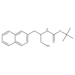 tert-butyl N-[1-amino-3-(naphthalen-2-yl)propan-2-yl]carbamate Structure