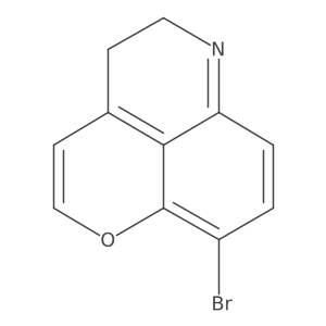 9-Bromo-2,3-dihydropyrano[4,3,2-de]quinoline结构式