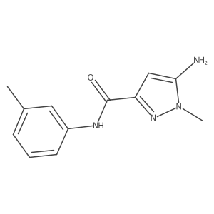 5-amino-1-methyl-N-(3-methylphenyl)-1H-pyrazole-3-carboxamide Structure