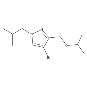 4-bromo-1-isobutyl-3-(isopropoxymethyl)-1H-pyrazole Structure