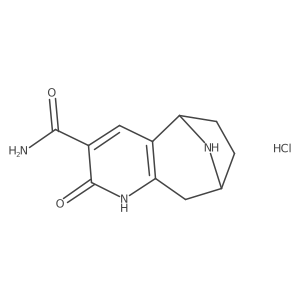 2-oxo-2,5,6,7,8,9-hexahydro-1H-5,8-epiminocyclohepta[b]pyridine-3-carboxamide hydrochloride结构式