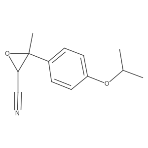 3-Methyl-3-[4-(propan-2-yloxy)phenyl]oxirane-2-carbonitrile结构式