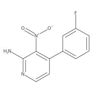 4-(3-Fluorophenyl)-3-nitropyridin-2-amine Structure