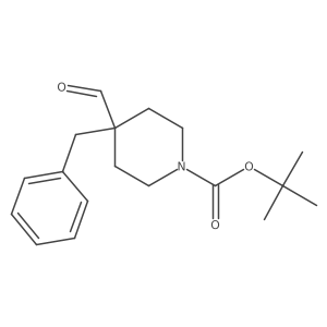 Tert-butyl 4-benzyl-4-formylpiperidine-1-carboxylate Structure