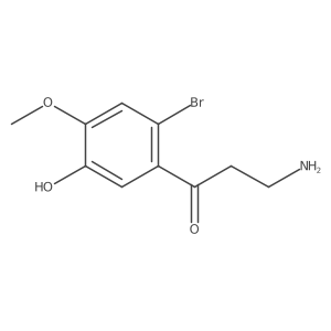 3-Amino-1-(2-bromo-5-hydroxy-4-methoxyphenyl)propan-1-one Structure