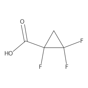 1,2,2-Trifluorocyclopropane-1-carboxylic acid结构式