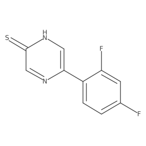 5-(2,4-Difluorophenyl)-1,2-dihydropyrazine-2-thione Structure