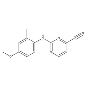 2-[(4-Methoxy-2-methylphenyl)amino]pyrimidine-4-carbonitrile Structure
