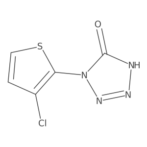 4-(3-chlorothiophen-2-yl)-1H-tetrazol-5-one Structure
