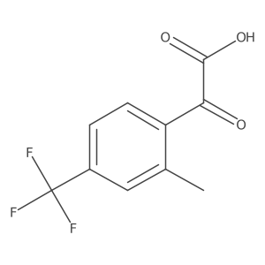 2-[2-Methyl-4-(trifluoromethyl)phenyl]-2-oxoacetic acid Structure