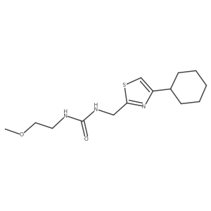 1-((4-Cyclohexylthiazol-2-yl)methyl)-3-(2-methoxyethyl)urea Structure